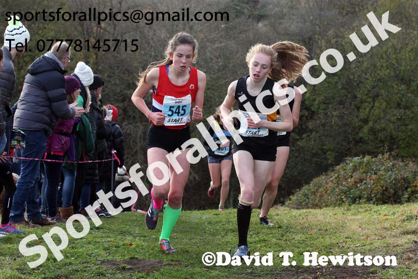 Girls under-15s 2017 Start Fitness North Eastern Harrier League, Aykley Heads, Durham. Photo:  David T. Hewitson/Sports for All Pics